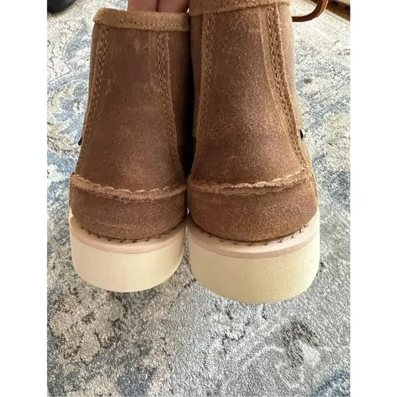 New Sebago Keuka Mid BEIGE CAMEL Size Us8